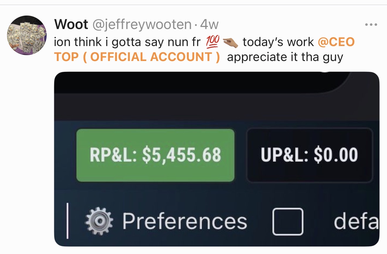 @jeffreywooten β Today's work β RP&L $5,455.68