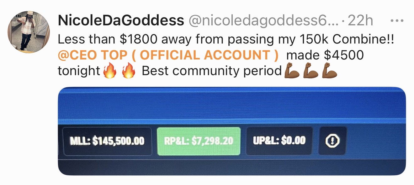 @nicoledagoddess β $4,500 tonight β less than $1,800 from passing the 150K