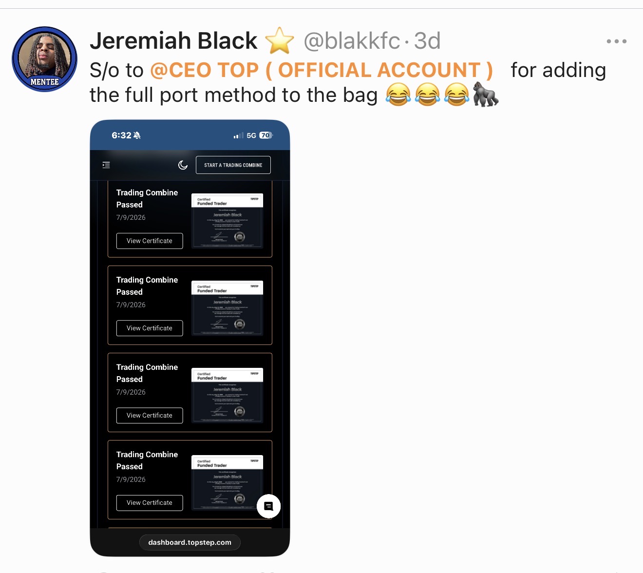 @blakkfc β S/O to the team for adding the full port method to the bag π