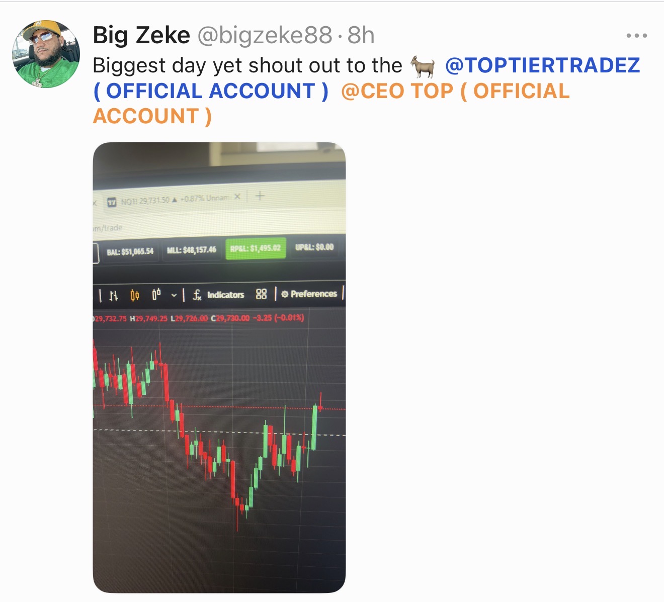 @bigzeke88 β Biggest day yet β RP&L $1,495.02